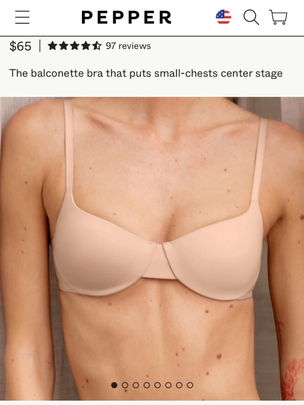 Pepper balconette bra